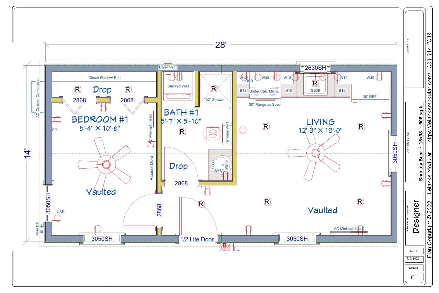 Smokey Bear floor plan