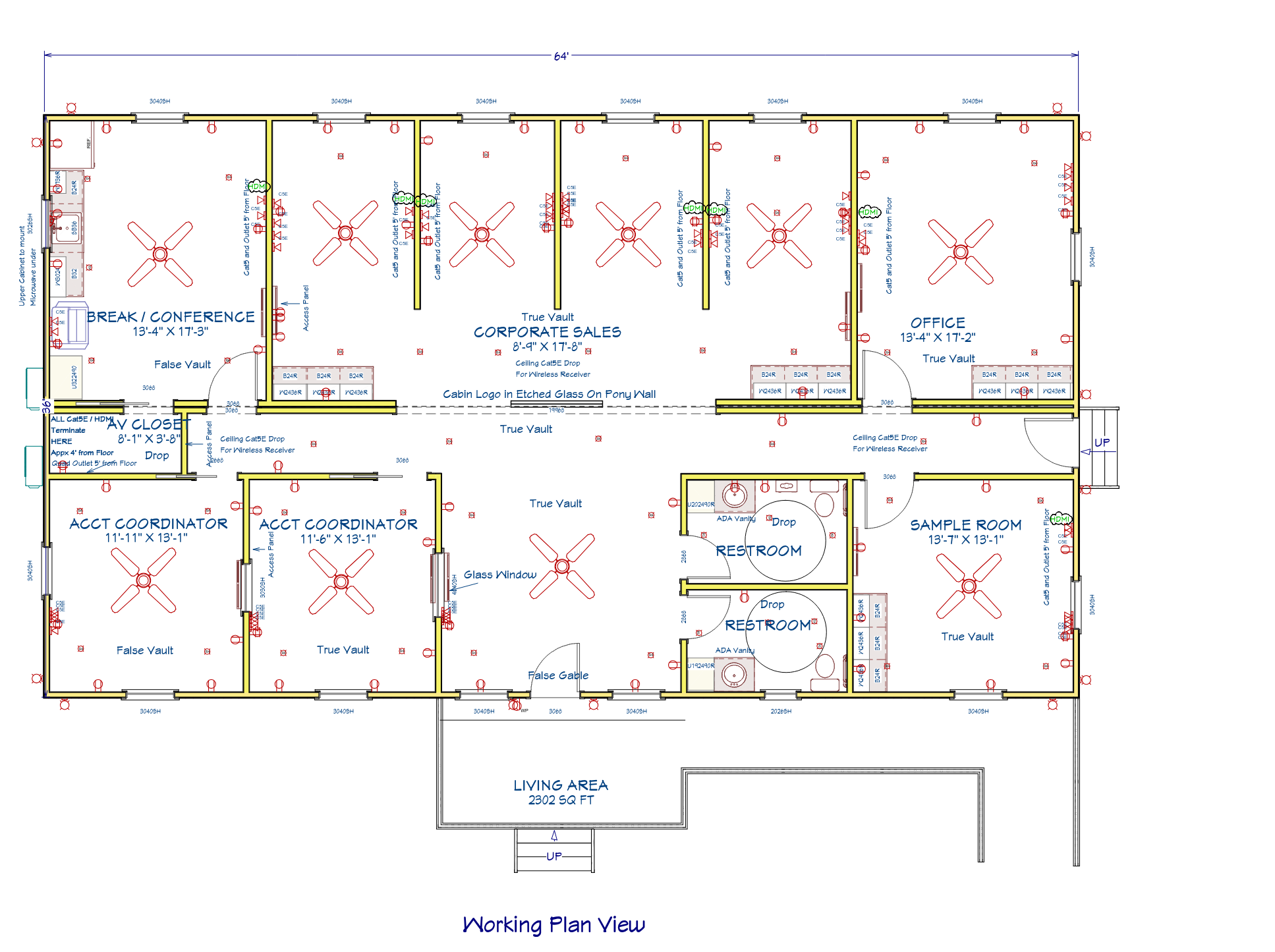 The Classroom floor plan