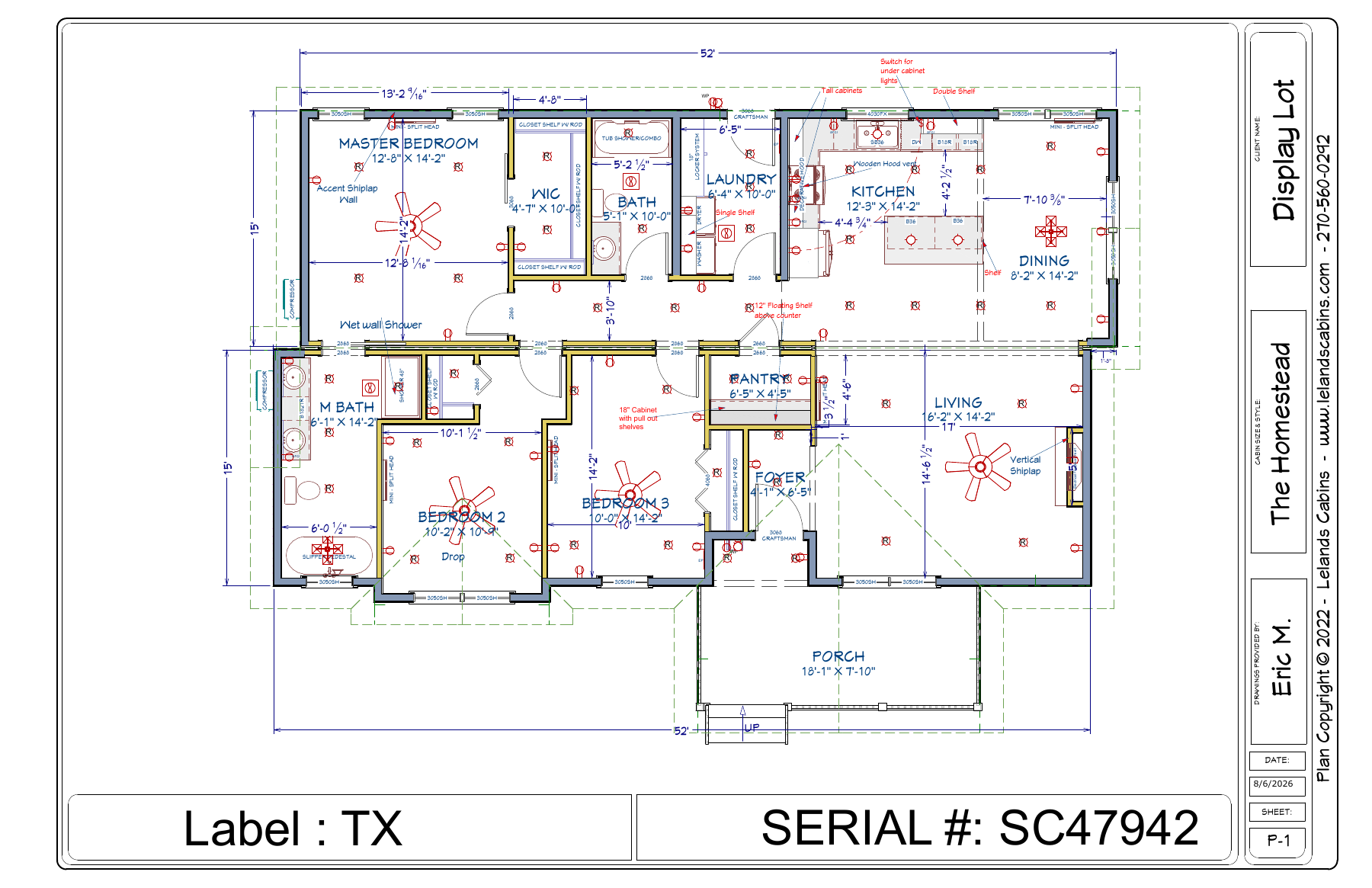 The Homestead floor plan